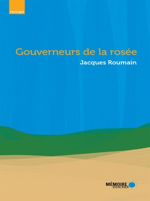 Gouverneurs de la rosée - ebook